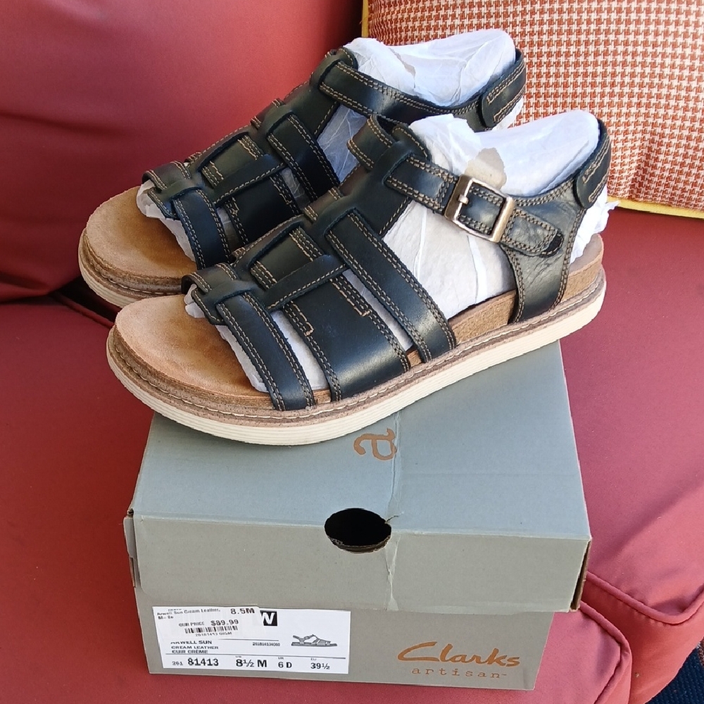 Clarks Women's Black Sandals